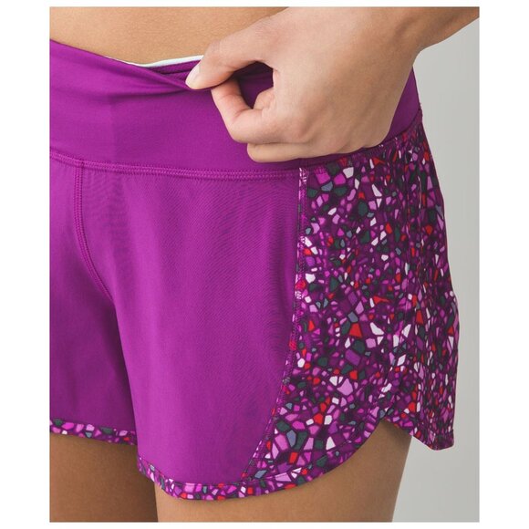 🆕 Lululemon | Real Quick 3.5" Short in Regal Plum Paradise Camo Multi | 10 - Picture 16 of 16